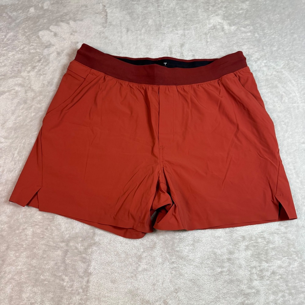 NWOT Ten Thousand Mens 5 inch Set Short L Orange Lined Quick Dry